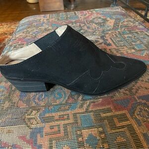 Esprit Black Suede Women's Mules sz 8